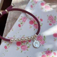 CIELITO F - pulsera personalizable medalla plata 8mm