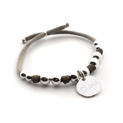 PETUNIA - pulsera personalizable medallas plata 17mm