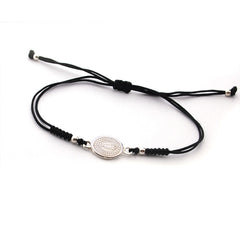 VIRGEN DE GUADALUPE - pulsera medalla plata 11x9mm