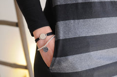 JAZMIN - pulsera personalizable medalla plata 16mm