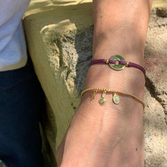 MAP - pulsera personalizable donut dorado 15mm