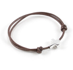 DAN - pulsera personalizable cruz plata 10x13mm