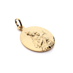 Virgen del Carmen - medalla clásica dorada 29mm