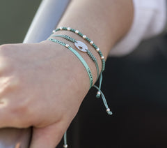 ADA - pulsera bolitas plata