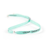 LUCKY - phrase bracelet