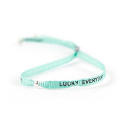 LUCKY - pulsera frase