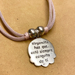 VIRGENCITA - collar medalla plata 25x28mm