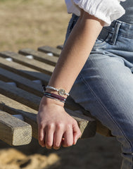 ARAN - pulsera bicolor