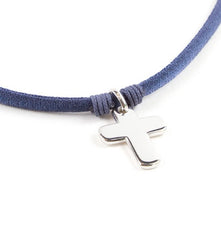PÍA - customizable silver cross necklace 17x20mm