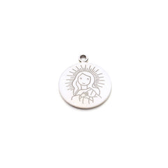 Virgen Inmaculada - medalla de plata personalizable CIELITO