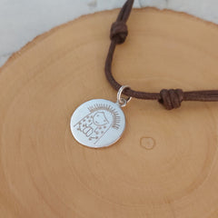 Virgin of Guadalupe - customizable silver medal CIELITO