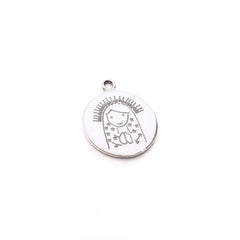 Virgin of Guadalupe - customizable silver medal CIELITO