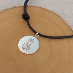 Virgen de Montserrat - medalla de plata personalizable CIELITO