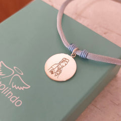 Virgen de Montserrat - medalla de plata personalizable CIELITO