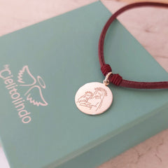 Santa Ana - medalla de plata personalizable CIELITO