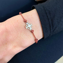 JERUSALÉN - Pulsera cruz plata 10mm