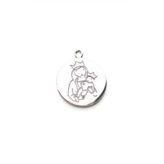 Virgin of Almudena - customizable silver medal CIELITO