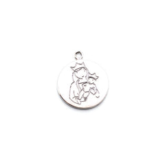 Virgin of Almudena - customizable silver medal CIELITO