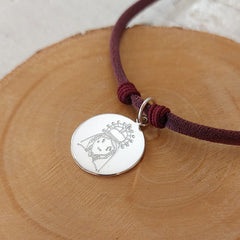 Virgen de la Macarena - medalla de plata personalizable CIELITO