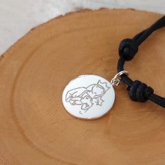 Virgin of Almudena - customizable silver medal CIELITO