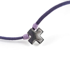 ROMA - collar personalizable cruz plata 15mm