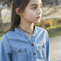 ROMA - collar personalizable cruz plata 15mm