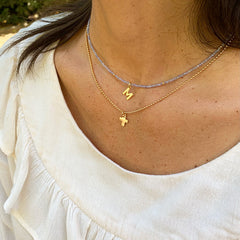 SUI - Gold cross necklace 10mm