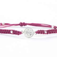 SAN BENITO MAC- pulsera medalla plata 9mm