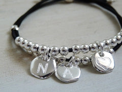 PULSERA DE LA FAMILIA - pulsera personalizable medallas plata 10mm