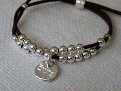 PULSERA DE LA FAMILIA - pulsera personalizable medallas plata 10mm