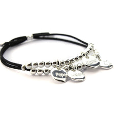 PULSERA DE LA FAMILIA - pulsera personalizable medallas plata 10mm