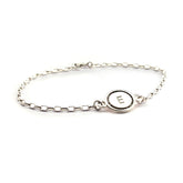 DINA - pulsera personalizable medalla plata 12mm