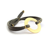 ORQUIDEA DOR - pulsera personalizable donut dorado 27mm