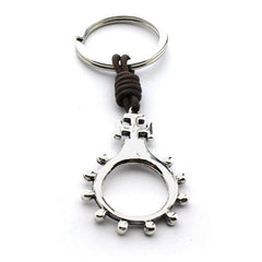 CAMINANTE - llavero rosario de plata