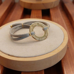 ORQUIDEA DOR - pulsera personalizable donut dorado 27mm