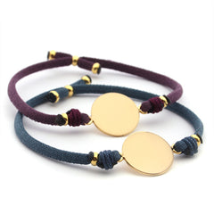 LETTER DOR - pulsera personalizable medalla dorada 15mm