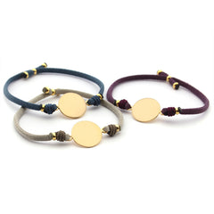 LETTER DOR - pulsera personalizable medalla dorada 15mm