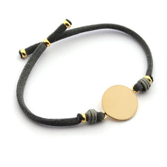 LETTER DOR - customizable bracelet gold medal 15mm