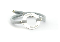 ORQUIDEA - pulsera personalizable donut plata 27mm