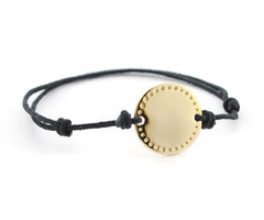 MAYA - pulsera personalizable medalla dorada 15mm