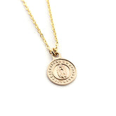 VIRGEN DE GUADALUPE TRIS DOR - collar cadena dorada 13mm