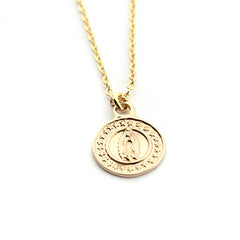 VIRGEN DE GUADALUPE TRIS DOR - collar cadena dorada 13mm