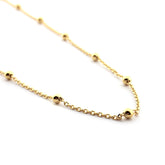 BASIC - collar cadena doradas 38cm