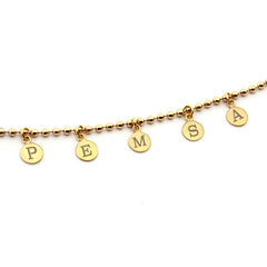 💦MELISA DOR - customizable bracelet with 8mm gold medals
