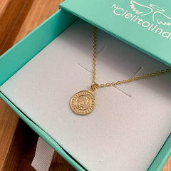 VIRGEN DE GUADALUPE TRIS DOR - collar cadena dorada 13mm