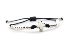 ZAS - pulsera cruz plata 10mm