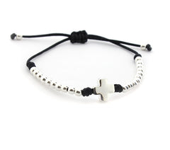 ZAS - pulsera cruz plata 10mm