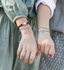 LARA - pulsera bolitas plata