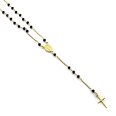 GAUDE - collar rosario dorado