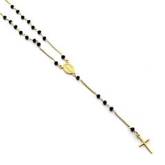 GAUDE - gold rosary necklace
